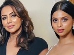 Suhana Khan with Shanaya Kapoor and mother Gauri Khan in Dubai. Suhana Khan with Shanaya Kapoor and mother Gauri Khan in Dubai.