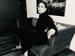 Kareena Kapoor shared photos as she dressed up in a black outfit. Kareena Kapoor shared photos as she dressed up in a black outfit.