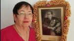 Anita Bose Pfaff with a photo of her father, Netaji Subhash Chandra Bose, in her residence in Augsburg, Germany (HT Photo) Anita Bose Pfaff with a photo of her father, Netaji Subhash Chandra Bose, in her residence in Augsburg, Germany (HT Photo)