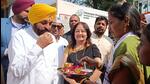 The CM is scheduled to meet industrialists, corporate czars and captains of industry for investments in the spheres of agriculture, IT, infrastructure, education, health and entertainment. Like Yogi, who sought help from Bollywood to set up a film city, Mann too asked for assistance on the same. (HT PHOTO) The CM is scheduled to meet industrialists, corporate czars and captains of industry for investments in the spheres of agriculture, IT, infrastructure, education, health and entertainment. Like Yogi, who sought help from Bollywood to set up a film city, Mann too asked for assistance on the same. (HT PHOTO)