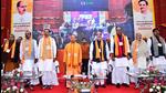 Uttar Pradesh chief minister Yogi Adityanath and other BJP leaders at the party’s state working committee meeting in Lucknow on Sunday. (ANI PHOTO) Uttar Pradesh chief minister Yogi Adityanath and other BJP leaders at the party’s state working committee meeting in Lucknow on Sunday. (ANI PHOTO)