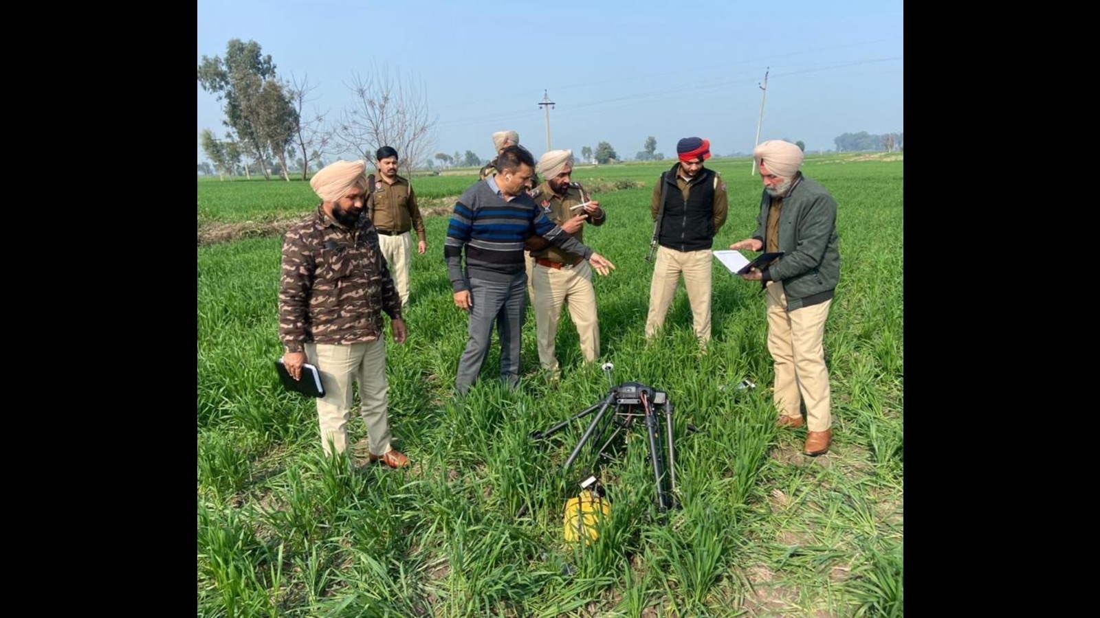 Pak hexacopter carrying 5kg heroin downed in Amritsar