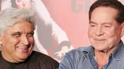Javed Akhtar (left) and Salim Khan were an Indian screenwriting duo who worked together on 24 films between 1971–1987. (File Photo) Javed Akhtar (left) and Salim Khan were an Indian screenwriting duo who worked together on 24 films between 1971–1987. (File Photo)
