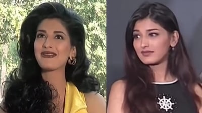 Sonali Bendre shared a video of her old looks on Instagram. Sonali Bendre shared a video of her old looks on Instagram.