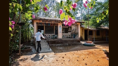 The work of the cluster school is in the final stages, and within a month Pune ZP would be inaugurating it (PRATHAM GOKHALE/ HT PHOTO) The work of the cluster school is in the final stages, and within a month Pune ZP would be inaugurating it (PRATHAM GOKHALE/ HT PHOTO)
