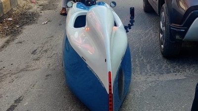 Imported human powered vehicle spotted in Bengaluru. Twitter has doubts Imported human powered vehicle spotted in Bengaluru. Twitter has doubts