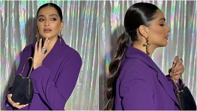 Made in a premium wool crepe blend with immaculate tailoring, the outfit is a must-have in your closet. While the coat features padded shoulders, full-length sleeves, an open front and a tailored fitting, the skirt has flared pleated silhouette and a midi length. (Instagram) Made in a premium wool crepe blend with immaculate tailoring, the outfit is a must-have in your closet. While the coat features padded shoulders, full-length sleeves, an open front and a tailored fitting, the skirt has flared pleated silhouette and a midi length. (Instagram)