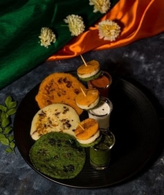 Tri colour uttapam (pinterest) Tri colour uttapam (pinterest)