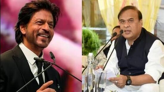 Assam chief minister Himanta Biswa Sarma in a Tweet informed that Shah Rukh Khan called him at 2am on Sunday (PTI)