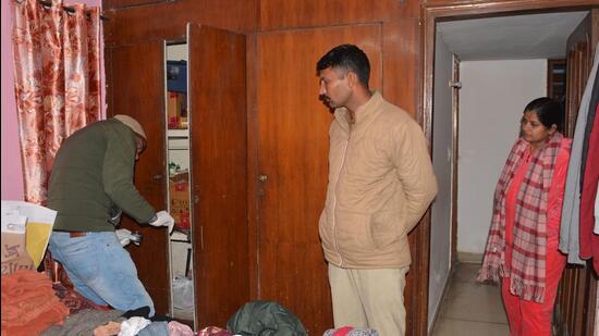 Thieves broke into a house in Sector 9, Panchkula, on Sunday and decamped with cash and jewellery. The incident took place after the owners left the house at 2.15 pm on Sunday. On returning, they informed the police after finding their house ransacked. (Sant Arora/ HT)