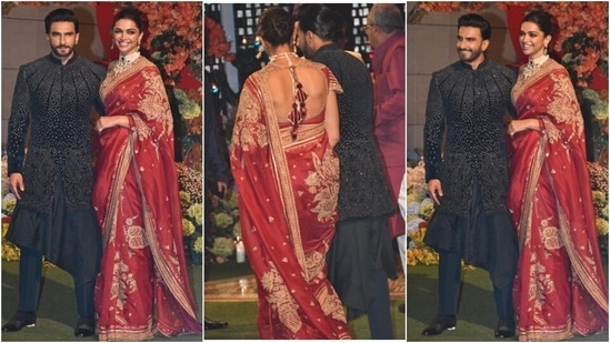 Ranveer Singh's black sherwani for Anant Ambani and…