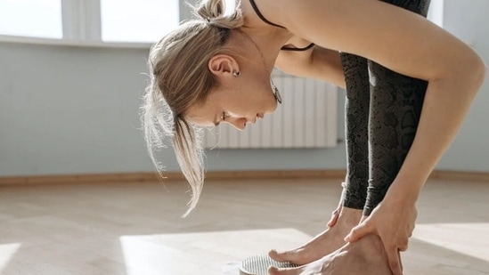 Premium Photo  Asian woman doing exercise with fitness rubber