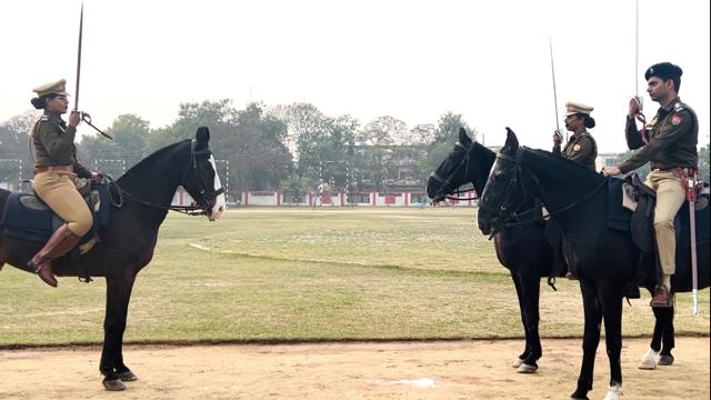 ACP Priyashree Pal, ACP Prateek Chauhan and first commander ACP Shiva Singh during R-Day parade rehearsal. ACP Priyashree Pal, ACP Prateek Chauhan and first commander ACP Shiva Singh during R-Day parade rehearsal.