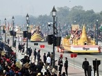 Republic Day 2023: The parade will begin at 10 am which will be broadcast live on state-run channels.(ANI) Republic Day 2023: The parade will begin at 10 am which will be broadcast live on state-run channels.(ANI)