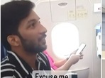 Even the air hostess apparently could not stop laughing after hearing the passenger's query.(source:Instagram/govindsharma5906) Even the air hostess apparently could not stop laughing after hearing the passenger's query.(source:Instagram/govindsharma5906)