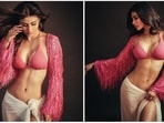 Mouni Roy's experimental closet has all fashionistas' eyes hooked. The actor, who bewitched her fans with her acting in Brahmastra, is now leaving the internet enchanted with her sultry look in a pink bikini top, tassel srug and a sheer beach cover. (Instagram/@imouniroy) Mouni Roy's experimental closet has all fashionistas' eyes hooked. The actor, who bewitched her fans with her acting in Brahmastra, is now leaving the internet enchanted with her sultry look in a pink bikini top, tassel srug and a sheer beach cover. (Instagram/@imouniroy)