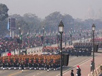 Republic Day 2023: The parade will begin at 10 am which will be broadcast live on state-run channels. (PTI) Republic Day 2023: The parade will begin at 10 am which will be broadcast live on state-run channels. (PTI)