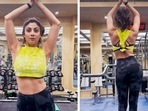 Shilpa Shetty shares her workout video. Shilpa Shetty shares her workout video.
