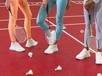 Badminton shoes offer great grip.