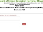 MSMSS Exam 2023 admit cards download begins at bseh.org.in