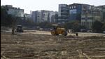 Gurugram, India-January 20, 2023: Workers leveling the land by tractor and JCB machine at sector-44, the Huda department will auction the commercial plot at sector-44 near apparel house, in Gurugram, India, on Friday, 20 January 2023. (Photo by Parveen Kumar/Hindustan Times)(Pic to go with Abhishek's story) Gurugram, India-January 20, 2023: Workers leveling the land by tractor and JCB machine at sector-44, the Huda department will auction the commercial plot at sector-44 near apparel house, in Gurugram, India, on Friday, 20 January 2023. (Photo by Parveen Kumar/Hindustan Times)(Pic to go with Abhishek's story)