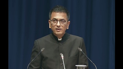 Chief Justice of India (CJI) Justice DY Chandrachud said he would he consider setting up a three-judge bench to take up the matter in view of a split verdict by the two judges of the previous bench in October 2022. (ANI) Chief Justice of India (CJI) Justice DY Chandrachud said he would he consider setting up a three-judge bench to take up the matter in view of a split verdict by the two judges of the previous bench in October 2022. (ANI)