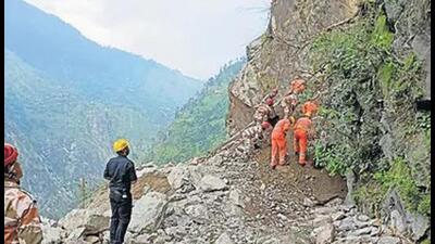 Due to indiscriminate construction of hydel projects, Kinnaur has become vulnerable to disaster. Landslides and flash-flood incidents have become frequent over the past decade. (HT file photo) Due to indiscriminate construction of hydel projects, Kinnaur has become vulnerable to disaster. Landslides and flash-flood incidents have become frequent over the past decade. (HT file photo)