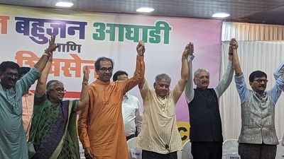 Shiv Sena (UBT) and Prakash Ambedkar's VBA announce alliance. Shiv Sena (UBT) and Prakash Ambedkar's VBA announce alliance.