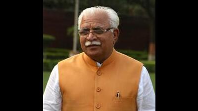 Haryana chief minister Manohar Lal Khattar was addressing ‘Pragati Rally’ organised by development and panchayats minister Devender Babli coinciding with the 126th birth anniversary of Netaji Subhas Chandra Bose. (HT File) Haryana chief minister Manohar Lal Khattar was addressing ‘Pragati Rally’ organised by development and panchayats minister Devender Babli coinciding with the 126th birth anniversary of Netaji Subhas Chandra Bose. (HT File)