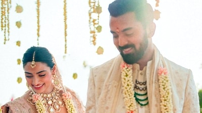 The newly married couple shared photos on their social media handles. (PTI) The newly married couple shared photos on their social media handles. (PTI)