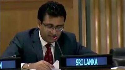 Sri Lankan deputy high commissioner Niluka Kadurugamuwa. (Twitter)