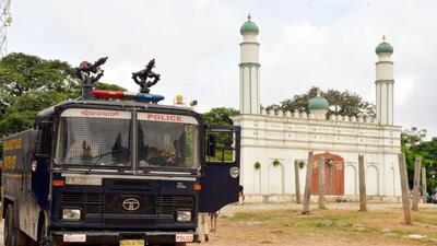 The Karnataka government is all set to organise the Republic Day celebration at the Idgah Maidan in Bengaluru’s Chamarajpet. (ANI) The Karnataka government is all set to organise the Republic Day celebration at the Idgah Maidan in Bengaluru’s Chamarajpet. (ANI)