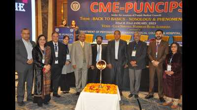 The department of psychiatry of Dayanand Medical College & Hospital (DMCH) organised a two-day conference PUNCIPS-2022 on the theme back to basics– nosology & phenomenology at Club Nirvana, Hambran Road, on Monday. (HT Photo)
