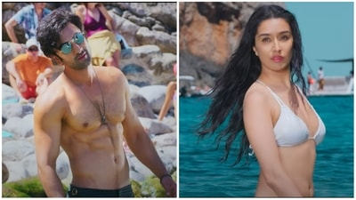 Ranbir Kapoor and Shraddha Kapoor in stills from Tu Jhoothi Main Makkaar trailer. Ranbir Kapoor and Shraddha Kapoor in stills from Tu Jhoothi Main Makkaar trailer.