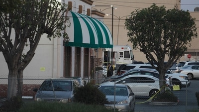 The suspect was found on January 22, dead of a self-inflicted gunshot wound in a van in which authorities say he fled after people thwarted his attempt at a second shooting on January 21 night. (Getty Images via AFP) The suspect was found on January 22, dead of a self-inflicted gunshot wound in a van in which authorities say he fled after people thwarted his attempt at a second shooting on January 21 night. (Getty Images via AFP)