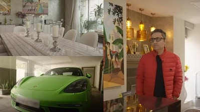 Ashneer Grover and his wife, Madhuri Jain Grover shared a sneak-peek of their house in New Delhi. (Brut India) ( Brut India) Ashneer Grover and his wife, Madhuri Jain Grover shared a sneak-peek of their house in New Delhi. (Brut India) ( Brut India)