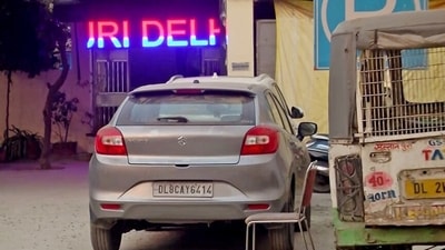 A grey Baleno was the offending vehicle in the Sultanpuri accident case. (ANI Photo)