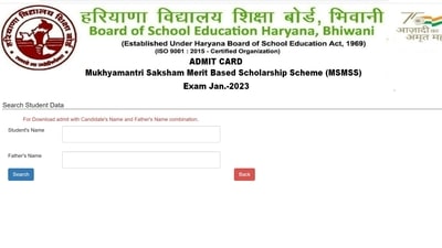 MSMSS Exam 2023 admit cards download begins at bseh.org.in MSMSS Exam 2023 admit cards download begins at bseh.org.in