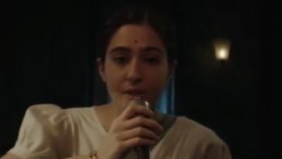 Sara Ali Khan in a still from Ae Watan Mere Watan.