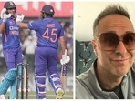 Former England skipper Michael Vaughan was called out on Twitter by netizens after the ex-cricketer shared a noteworthy tweet about Rohit Sharma and Shubman Gill(PTI- Michael Vaughan Instagram ) Former England skipper Michael Vaughan was called out on Twitter by netizens after the ex-cricketer shared a noteworthy tweet about Rohit Sharma and Shubman Gill(PTI- Michael Vaughan Instagram )
