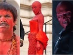 Doja Cat reminds internet of Chhota Pandit and Red Skull with her Schiaparelli look. (Instagram) Doja Cat reminds internet of Chhota Pandit and Red Skull with her Schiaparelli look. (Instagram)