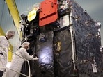 Engineers work around the ESA's (European Space Agency) Engineers work around the ESA's (European Space Agency)