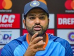 Indian cricket team captain Rohit Sharma during a press conference Indian cricket team captain Rohit Sharma during a press conference