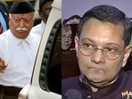 RSS chief Mohan Bhagwat and Netaji's grandnephew CK Bose. RSS chief Mohan Bhagwat and Netaji's grandnephew CK Bose.
