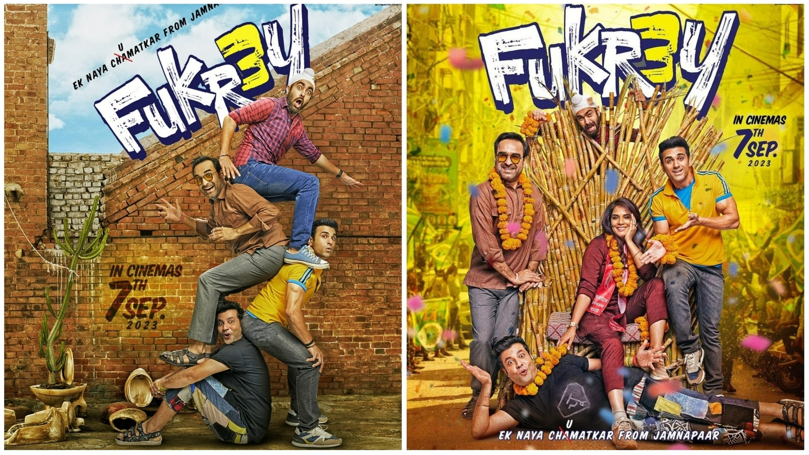 Fukrey 3 Poster Confirms Return Of Original Cast Sans Ali Fazal Richa