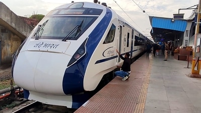 As of now, Vande Bharat trains have been introduced on various routes, including Nagpur-Bilaspur, Delhi-Varanasi, Gandhinagar-Mumbai, and Chennai-Mysuru. (ANI) As of now, Vande Bharat trains have been introduced on various routes, including Nagpur-Bilaspur, Delhi-Varanasi, Gandhinagar-Mumbai, and Chennai-Mysuru. (ANI)