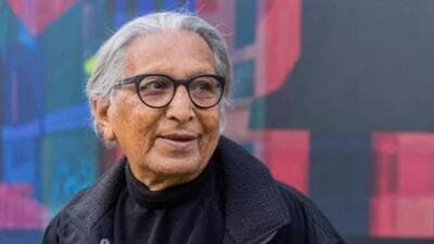 Chandigarh department of urban planning paid tribute architect BV Doshi who worked under city planner Le Corbusier. (HT File)