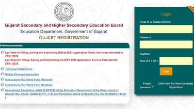 GUJCET 2023 registration process to end on Jan 25 GUJCET 2023 registration process to end on Jan 25