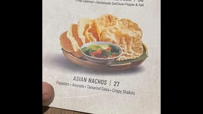 The picture of the Malaysian restaurant’s menu shared by a Twitter user. (Twitter/@NaanSamantha) The picture of the Malaysian restaurant’s menu shared by a Twitter user. (Twitter/@NaanSamantha)