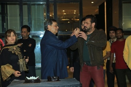 Salman Khan at Subhash Ghai's birthday bash. (Varinder Chawla) Salman Khan at Subhash Ghai's birthday bash. (Varinder Chawla)